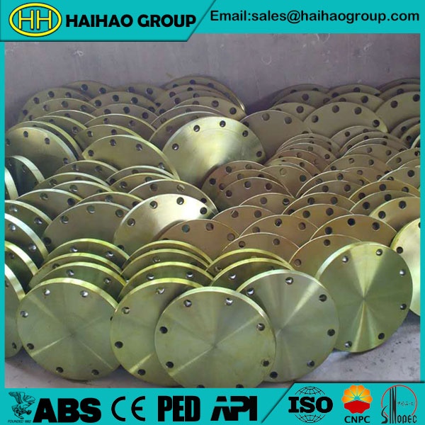 Yellow Paint A105 ANSI B16.5 Blind Flange