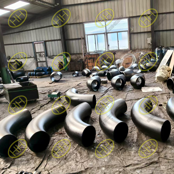 Butt-Weld Pipe Elbows and Bends (ASTM A234 WPB, SCH80, SCHXS) ready for shipment