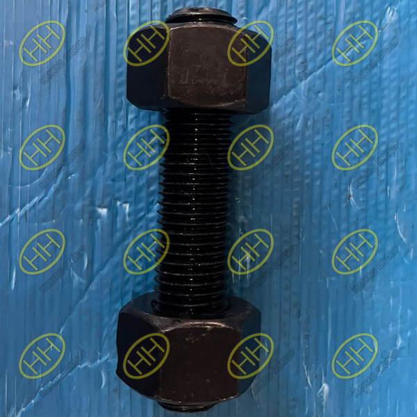 High strength B7 2H stud bolt with nuts manufactured by Haihao Group
