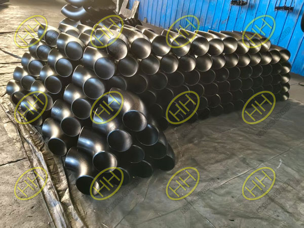 A234 WPB ASME B16.9 90 degree long radius elbows shipped by Haihao Group to Iran