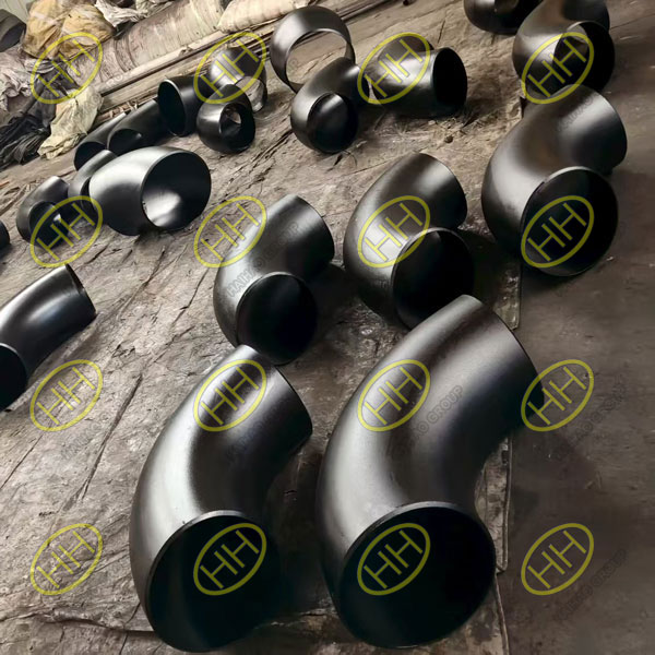 A234 WPB SCH40 long radius elbows and concentric reducers supplied by Haihao Group