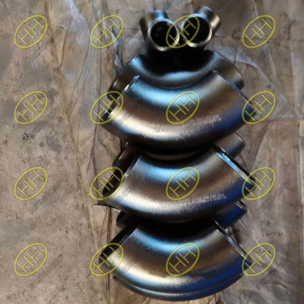 ASME B16.9 ASTM A234 GR. WPB 90 degree elbows and tees