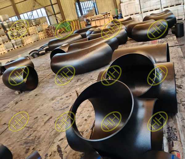 ASME B16.9 ASTM A234 WPB butt welding pipe fittings shipment for South Korea project