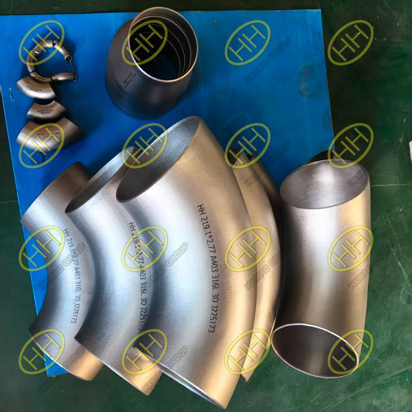 ASTM A403 316L stainless steel pipe fittings for industrial piping systems