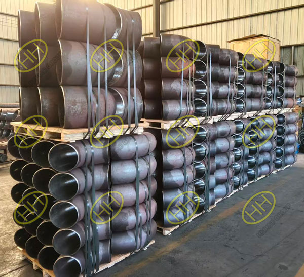 Seamless ASTM A234 WPB elbows manufactured by Haihao Group for Italian pipeline projects
