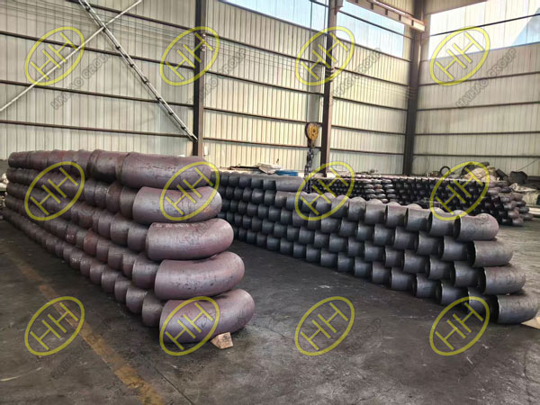 P265GH seamless elbows EN 10253-2 Type A pipeline fitting