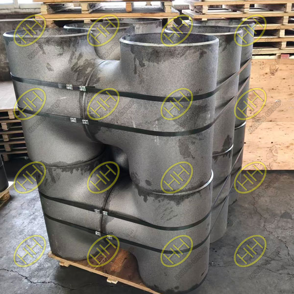 EN 10253-2 P265GH seamless pipe fittings tees shipment