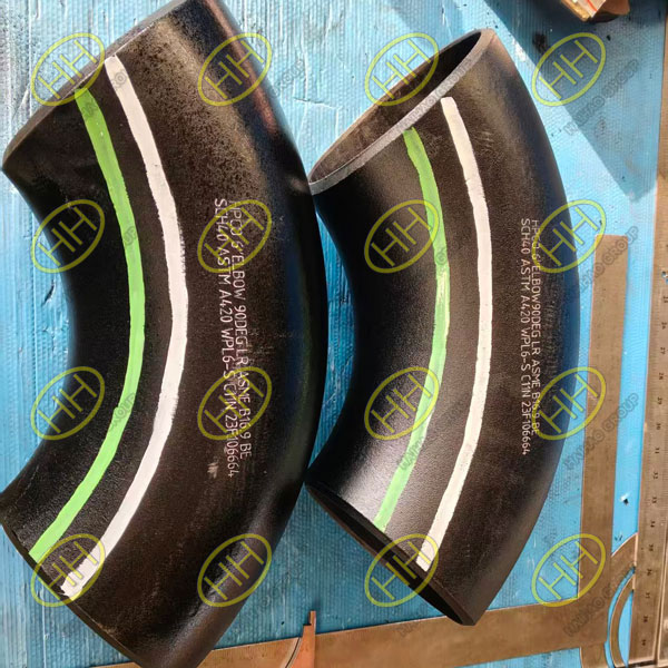 ASME B16.9 90 Degree Long Radius Elbow ASTM A420 WPL6 & ASTM A234 WPB for Singapore Projects