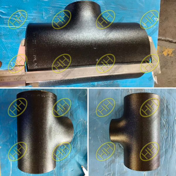 EN 10253-2 P265GH reducing tees manufactured by Haihao Group