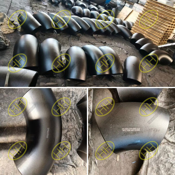 ASME B16.9 ASTM A420 WPL6 long radius 45 degree and 90 degree elbows manufactured by Haihao Group