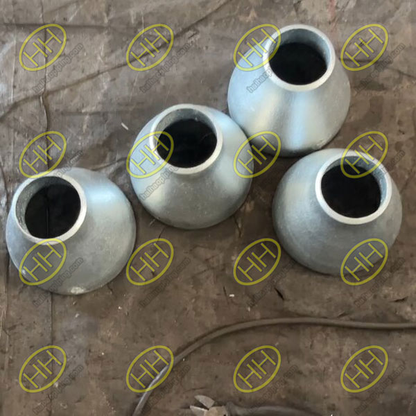 ASME B16.9 ASTM A234 WPB concentric reducers with galvanized surface manufactured by Haihao Group