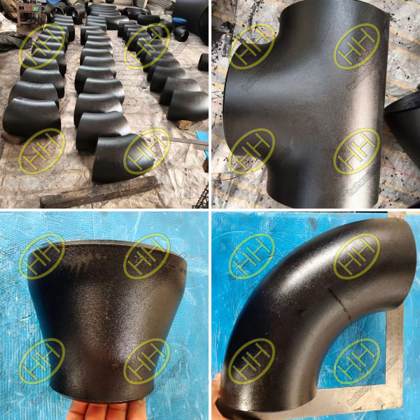 ASTM A234 WPB ASME B16.9 seamless butt weld pipe fittings including elbows tees reducers from Haihao Group