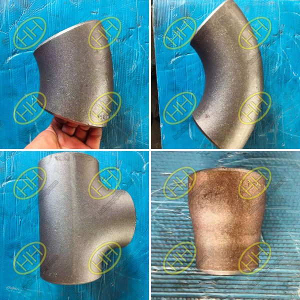 ASTM A234 WPB ASME B16.9 seamless butt weld pipe fittings, LR elbows, equal & reducing tees, concentric reducers, bevel ends shipped to Venezuela pipeline