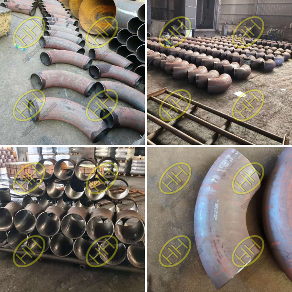 EN10253-2 P265GH seamless elbows 3D 45° 90° and 5D 90°, mixed with ASME B16.9 A234 WPB elbows