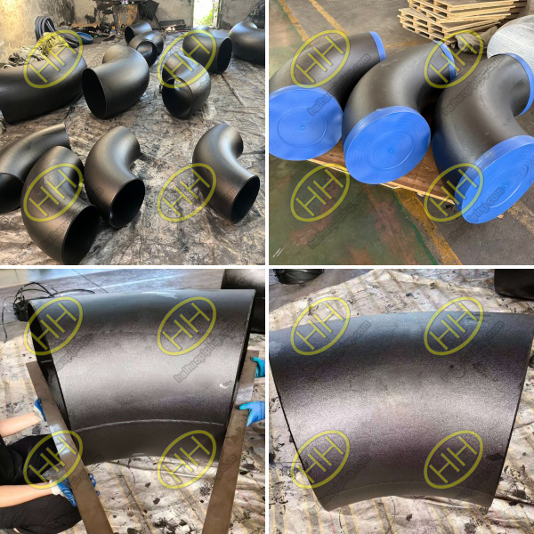 Large bore ASME B16.9 A420 WPL6 and A860 WPHY65 seamless elbows & reducers shipped to UAE low temperature piping project